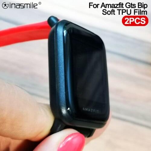 Quality Soft TPU Protective Film for Xiaomi Huami Amazfit Bip S Screen Protector for Amazfit Gts 2 2E Bip lite Cover (Not Glass)