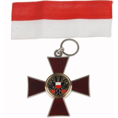 WWI GERMAN IRON CROSS LUBECK CROSS 1914 MEDAL BADGE WITH RIBBON