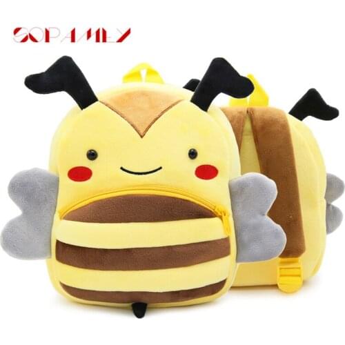 Lovely New Cartoon Plush Backpacks Kindergarten Animal Kids Backpack Children Girls Boys School Bags Versatile Multiple Colors