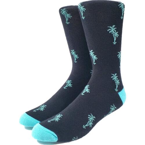 Mens Funny Palm Tree Socks (Thick)