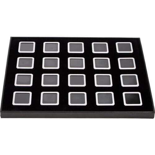 Metal Loose Diamond Tray Set Bare Stone Package Box Gemstone Container Showcase