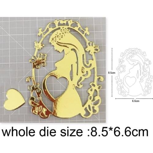 2020 new Craft dies Lace Pregnant Woman Metal Cutting Dies Stencils for DIY Scrapbooking dies Embossing Album Paper Cards Making