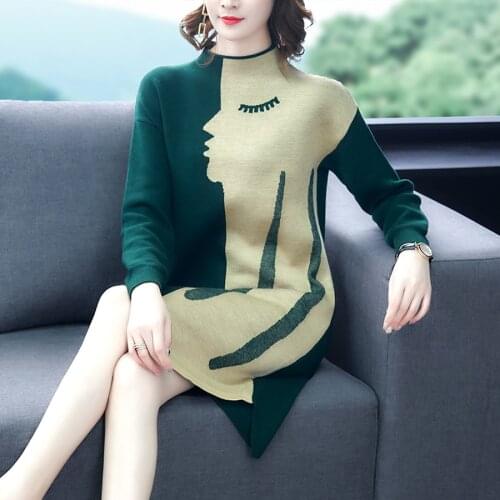 Autumn Winter 2XL Plus Size Long Sleeve Midi Dress 2020 Female Vintage Solid Plush Dresses Elegant Women Bodycon Party Vestidos