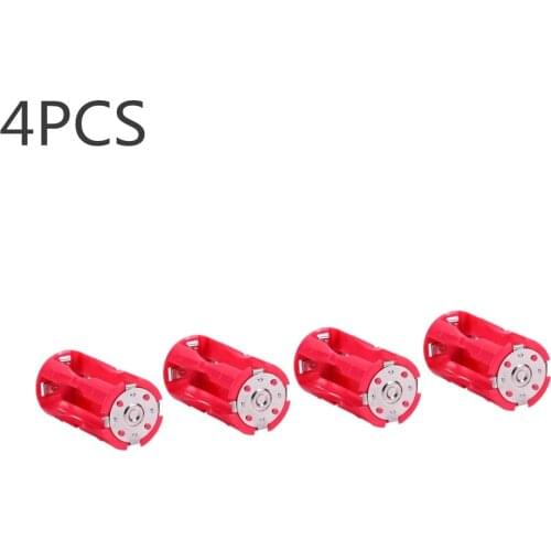 4AAA to C Size Parallel Battery Converter Adapter Holder Cases Box Red (4pcs),Large Strength and Strong Toughness