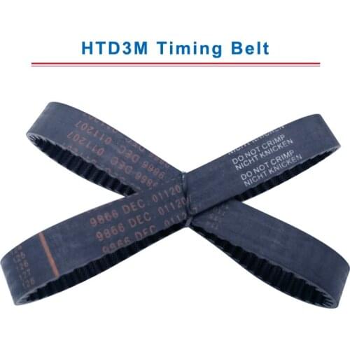 HTD3M Timing Belt with circular teeth 3M-531/537/543/546/549/552/555/558/564/570 teeth pitch 3mm belt width 10/15 mm