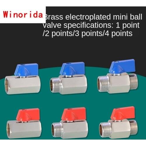 Mini Ball Valve 3/8 IN 1/2IN Mini Ball Valve 1/8 1/4 3/8 1/2 DN6 8 10 15 Valve Switch Pneumatic Accessories