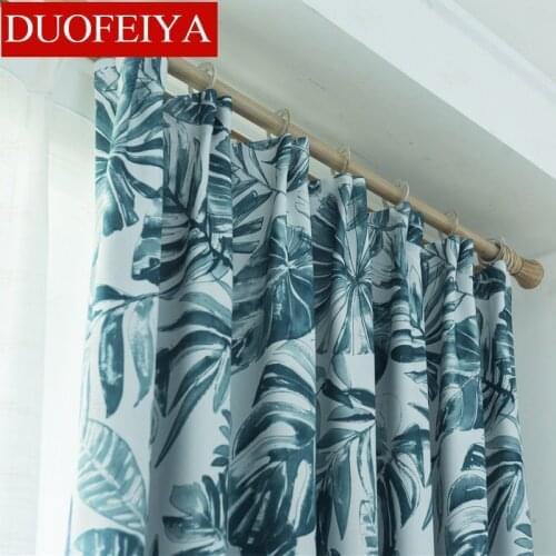 Modern Simple Wind Curtains for Bedroom Leaves Curtains for Living Room Printing Roller Blind