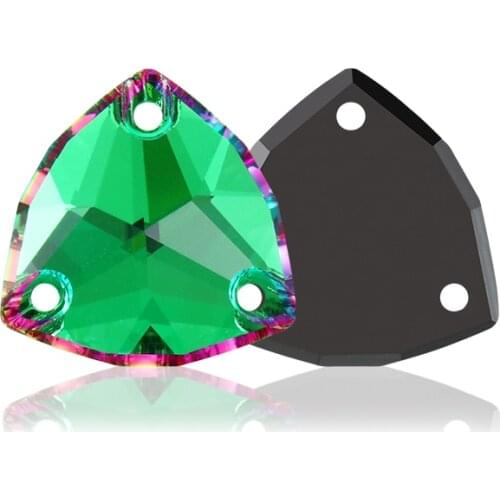 XIAOPU Trilliant K9 Glass Rhinestones Colorful Flat Back Strass Crystals High Quality Sew on Bags Clothes Jewelry Accessories