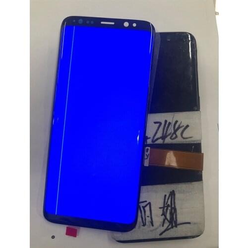 For Samsung S8 Display Touch S8 Plus LCD Display For Samsung S9 Plus LCD band line display mobile phone defective screen