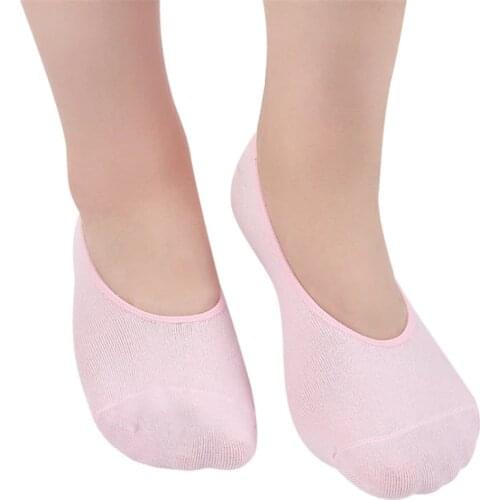 1 Pair Gel Moisturizing Foot Care Socks Anti Cracked Dry Foot Women Socks Skin Care Heel Protector Boat Socks For Summer Foot