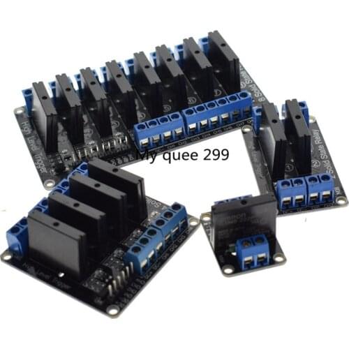 1pcs 1 2 4 8 Channel 5V DC Relay Module Solid State High Level SSR AVR DSP G3MB-202P Relay for Arduino