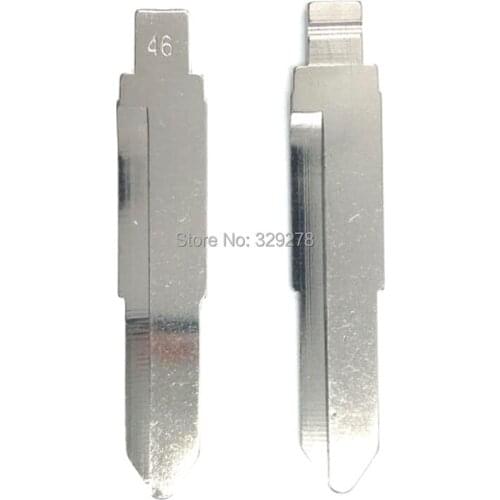 10pcs/lot NO.46 Metal Blank Uncut Flip KD Remote Key Blade Type #46 for Domestic Truck Minibus