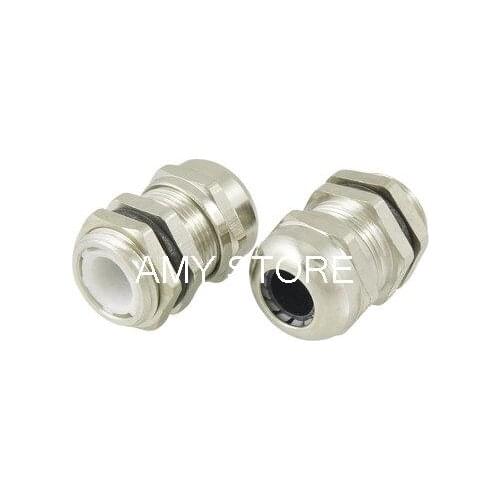2pcs M16 4-8mm Metal Waterproof Joint Cable Gland