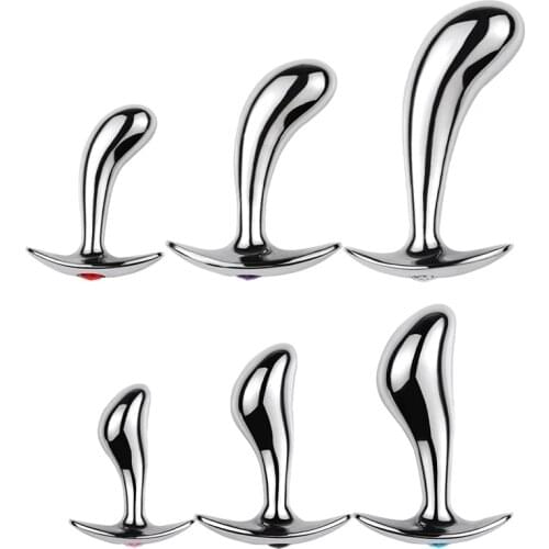 2 Style Stainless Steel Metal Anal Butt Plug G-Spot Use for Men and Women Masturbation Vaginal Anus Dilator Massager ButtPlug