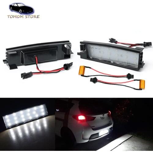 2x LED Number License Plate Light Canbus No Error for Toyota Auris MK2 E180 Aygo Avalon Corolla iM Yaris Camry Solara Rav4 Scion