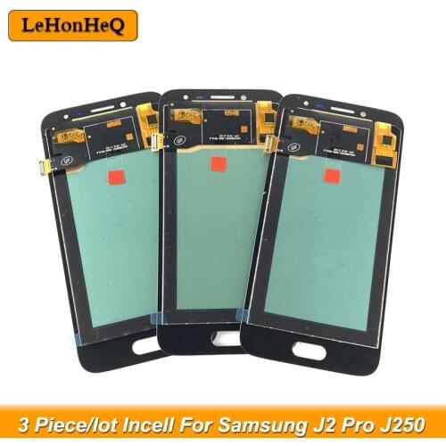 3 Piece/lot For Samsung J2 Pro 2018 J250 J250F LCD Display Touch Screen Digitizer For Samsung J250 LCD