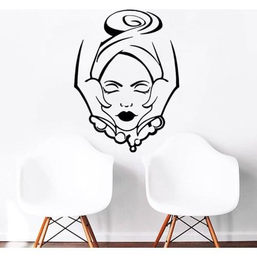 Spa Room Decoration Stickers Removable Salon Posters Beauty Vinyl Wall Decals for Girls Bedroom Inspire Murals C22