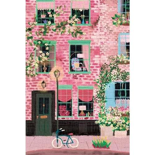 Childrens Cartoon Comic Educational Wooden Toy 500 1000 2000 Pieces Romantic Pink Gift Adult Puzzle Birthday Gift Cute