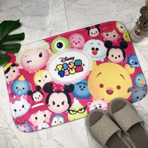 Disney Mickey Cartoon Household Sponge Non-slip Floor Stepping Mat Door Mat Living Room Mat Bathroom Rug Printed Decoration Gift