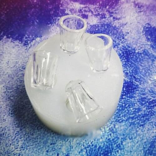 Mini Water Cup Bottle Epoxy Resin Molds DIY Pendant Casting Mold Silicone Mold Handmade Earrings Jewelry Making Tools