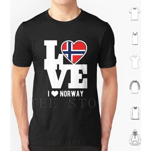 Love Norway Patriotic Norwegian Expat T Shirt Diy Big Size 100% Cotton Norway Love Norway Patriot Patriotic Norway