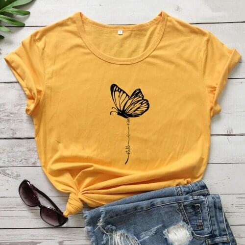 Still I Rise Butterfly Print T-shirt Aesthetic Hipster Inspirational Quote Top Tee Shirt Women Vintage Tumblr Feminist Tshirt