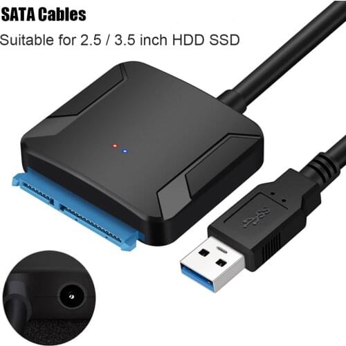0.4m USB 3.0 SATA Cables Converter Male to 2.5/3.5 Inch HDD/SSD Drive Wire Adapter Wired Convert Cables USB Sata Cable