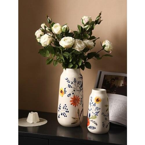 Retro Ceramic Vases Minimalist High Quality Art Modern Vase Hydroponic Creative Living Room Decoracao Room Decoration EB5HP