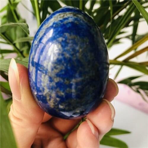 Natural lapis lazuli crystal opal massage Jade egg crystal home decoration