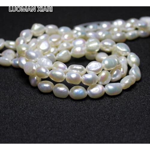 Wholesale Natural Freshwater Irregular Shape Pearl Beads For Jewelry Making DIY Bracelet Necklace 7-10 mm Strand 36 Pcs 15