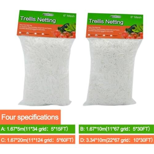 Polyester Plant Trellis Netting Strong Support Space Saving Plant Climbing Net Gardening Tool