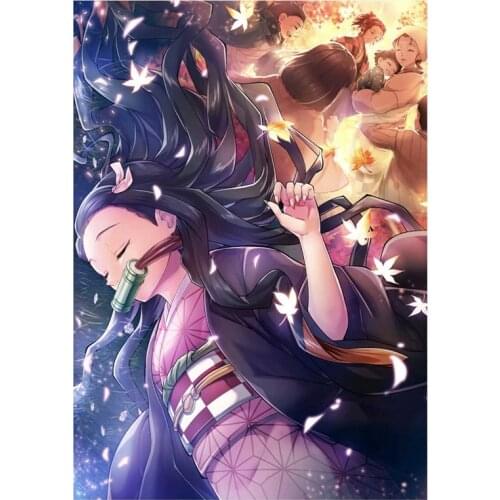 Anime Demon Slayer: Kimetsu No Yaiba Tanjirou Nezuko Manga Wall Poster For Living Room Home Decoration