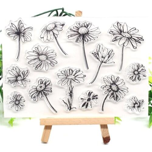 YPP CRAFT Flowers Transparent Clear Silicone Stamp/Seal for DIY scrapbooking/photo album Decorative clear stamp