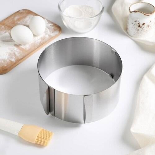 Adjustable Mousse Ring Round Mold Border Paste Film Kitchen Accessory DIY Baking Cake Tools Dessert Decoration
