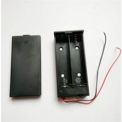 With cover 2 section 18650 battery box 7.4V battery seat belt switch with line 2 section 18650 lithium battery compartment