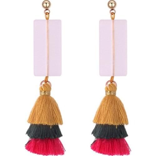 Bohemian tassel earrings, vintage folk cyclone earrings Jewelry & Accessories, Fashion Jewelry Dangle lease