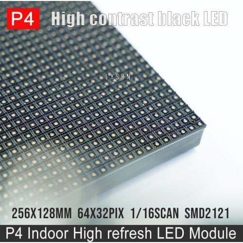 P4 Indoor SMD Full Color Led Video Module 256*128mm Rgb Panel 64x32 Pixels