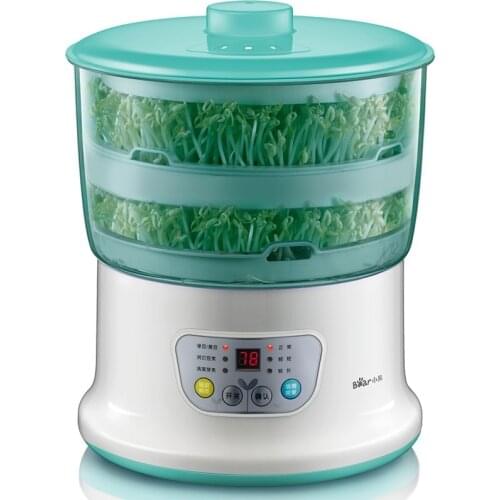Bean Sprouts Maker Thermostat Green Vegetable Seedling Growth Bucket Automatic Electric Sprout Bud Germinator Machine DYJ-S6108