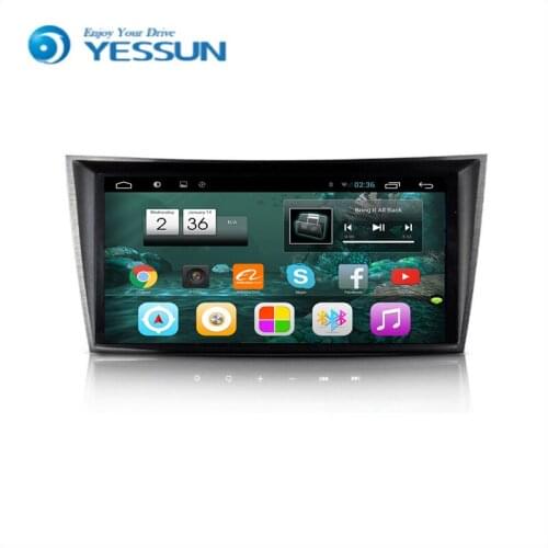 YESSUN Android Big Screen Car DVD Player For BENZ E class W211 2002~2008 stereo radio multimedia GPS navigation with WIFI