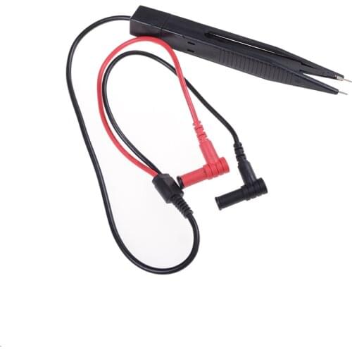 1PCS Digital Multi SMD Inductor Test Clip Probe Tweezers Resistor Multimeter LCR Capacitor Meter Wire Pen Cable Needle Tip