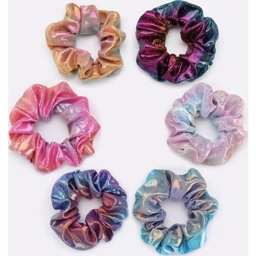 2Pcs Women Elegant Elastic Hair Bands Ponytail Holder Scrunchies Tie Hair Rubber Band Headband Lady Hair Accessories Headwear