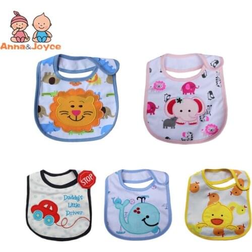 3Pc/LOT Mixed sales cotton baby bibs waterproof infant bibs(send by boys' or girls') FTRK0010