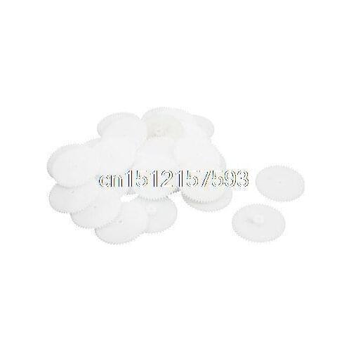 30 Pcs 29mmx2mm 56-Teeth Plastic Single Steering Gear for Motor Drive Shaft