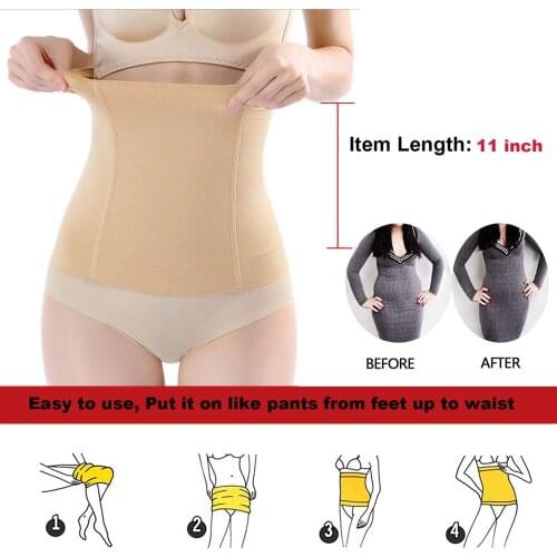 4 Steel Bones Seamless Waiste Trainer Body Shaper Corset Fajas Modeladoras Mujer Girdles for Women Body Shape Slimming Belt