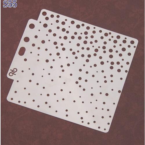 5PCS Dot round Layering Stencils Drawing Color Spray stencil DIY Scrapbook photo album Decorative Embossing DIY card craft