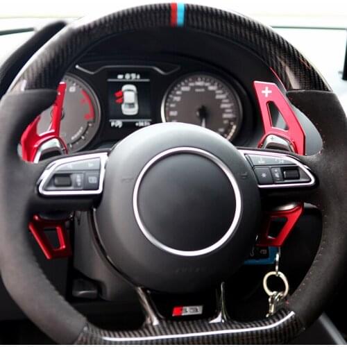 Car Aluminum Steering Wheel Shift Paddle Shifter Extension For Audi S3 S8 SQ5 RS 5 RS 7 Auto Car-styling Interior Accessories