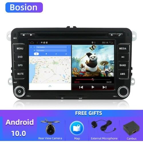 2 din android 10.0 Car Radio DVD GPS Navigation For Volkswagen VW Caddy Golf Jetta Polo Sedan Touran Passat EOS 3G+DVD Automtivo