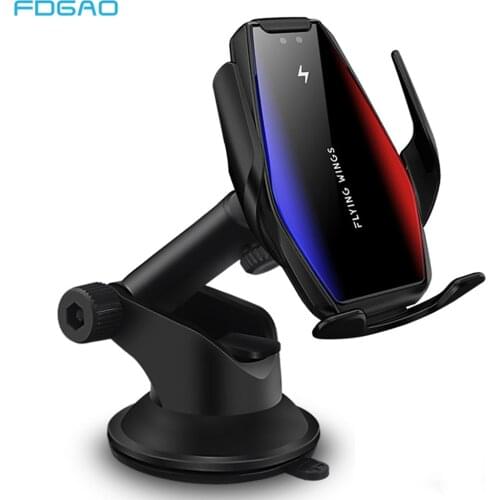 Wireless Charger 15W Qi Fast Charging Automatic Clamping Car Air Vent Phone Mount Holder for iPhone 12 11 XS X 8 Samsung S21 S20
