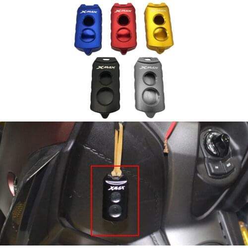 Motorcycle CNC XMAX300 keychain key Case Remote Control Cover For YAMAHA XMAX 300 400 125 250 2017-2019 2020 QBIX125 2018-2020