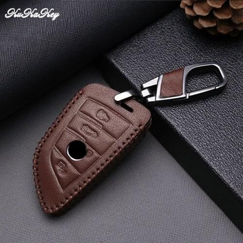 For BMW F30 F20 X1 X3 X5 X6 X7 E30 E34 E90 E60 E36 E39 E46 520 525 F18 1 3 5 7 Car Key Case Cover Protective Key Shell Skin